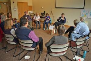 circle of workshop participants