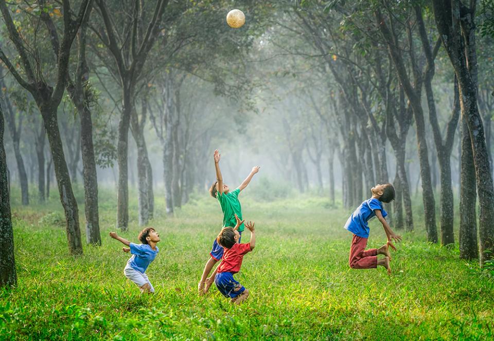 Boys Playing Children's Focusing