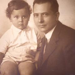 Gene with his father